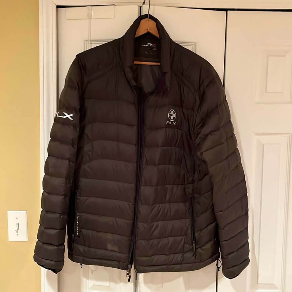 Mens RLX Ralph Lauren packable down jacket good condition size XXL.